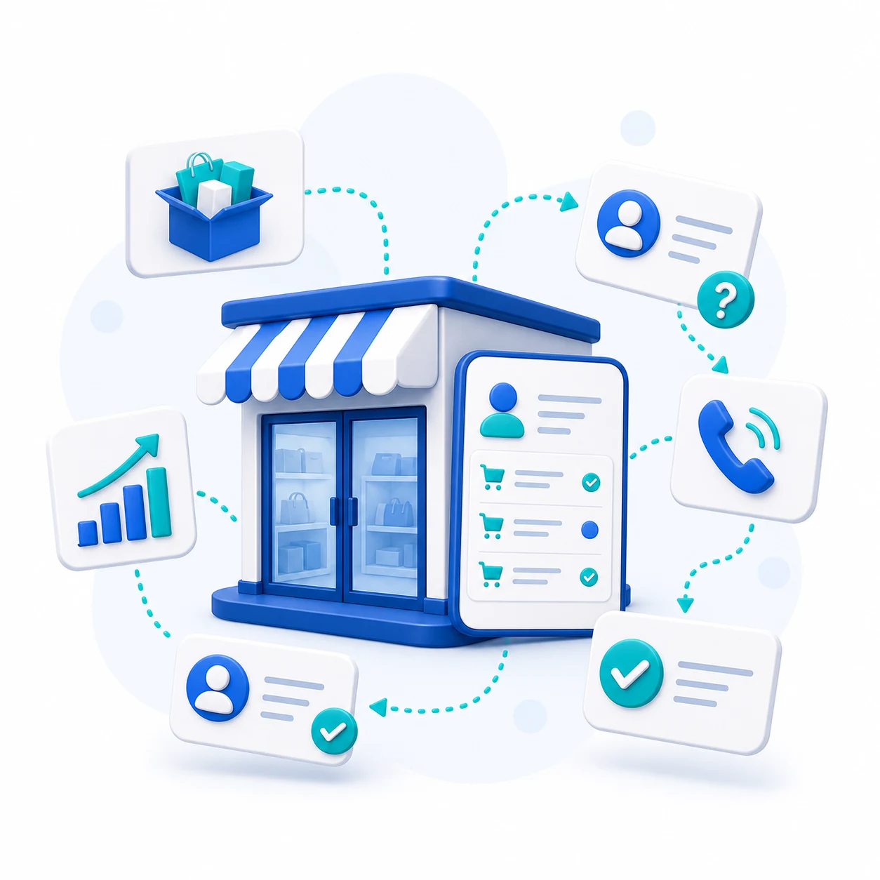 Caso práctico: Automatización para comercios con atención al cliente, llamadas, consultas de productos, pedidos y seguimiento comercial
